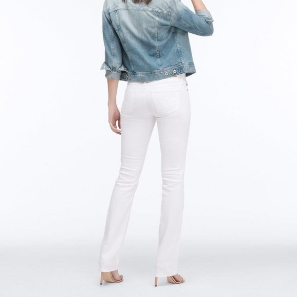 AG The Ballad Slim Boot White Jeans - SIZE 26R - Picture 7 of 7